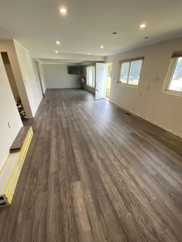 Laminate flooring installation